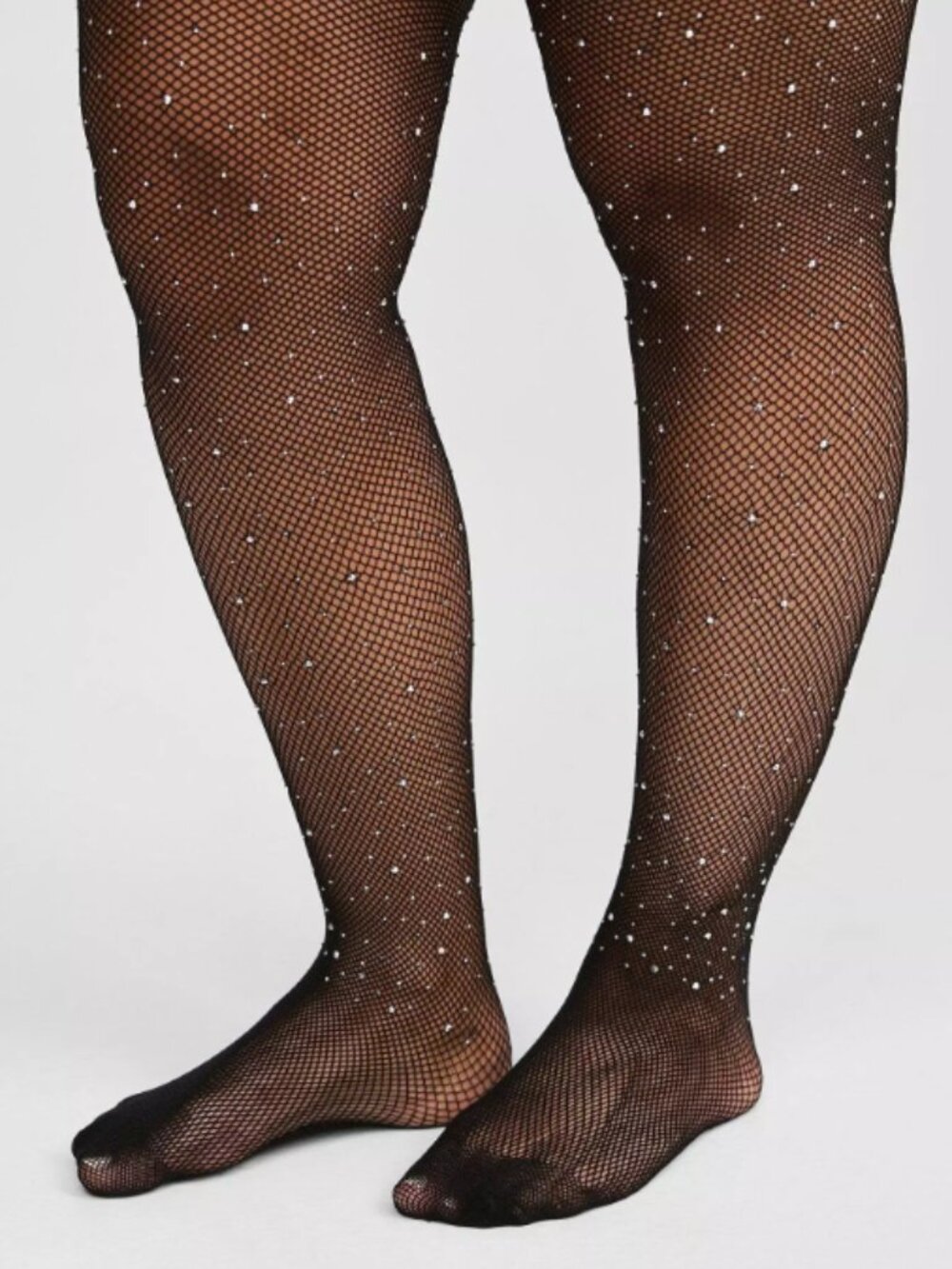 Torrid Rhinestone Fishnet Tights ~ 3/4 (3X-4X)